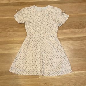 Madewell size 4 white dress pink floral print. NWT